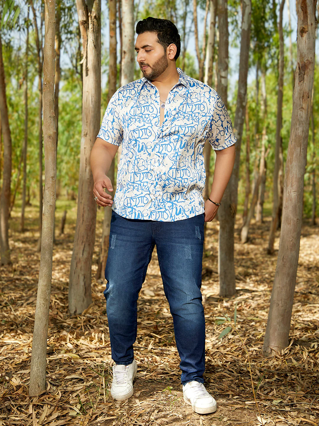 Graffiti Satin Shirt - Image 5