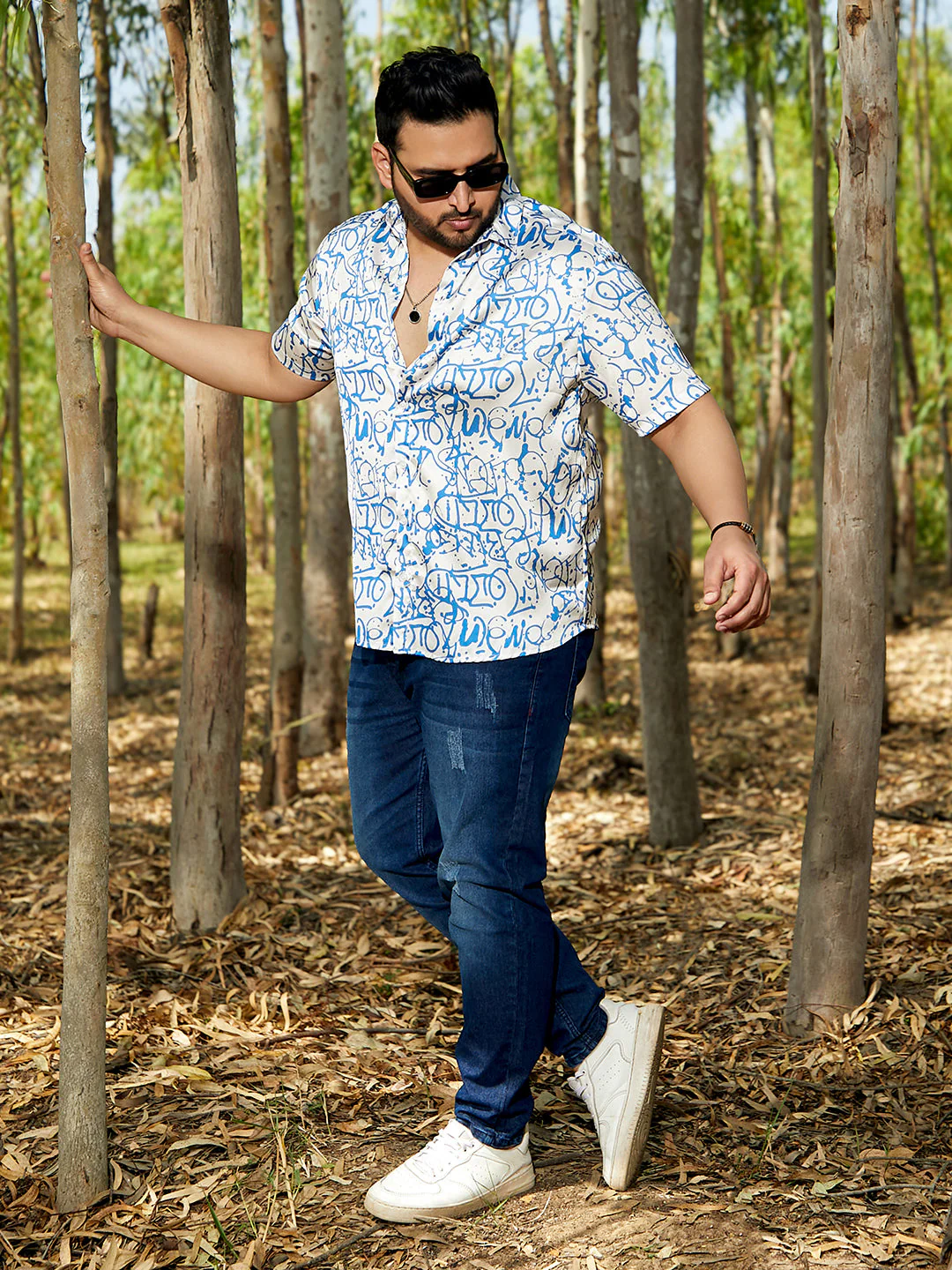 Graffiti Satin Shirt - Image 6
