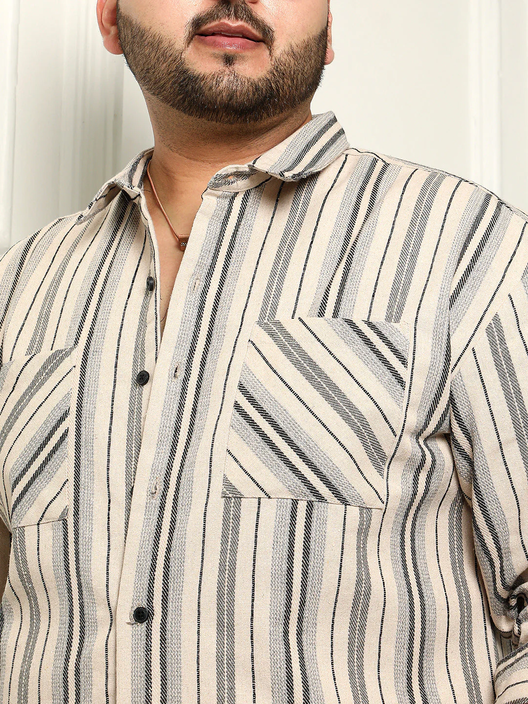 Multitrack Striped Relaxed Shirt - Image 7