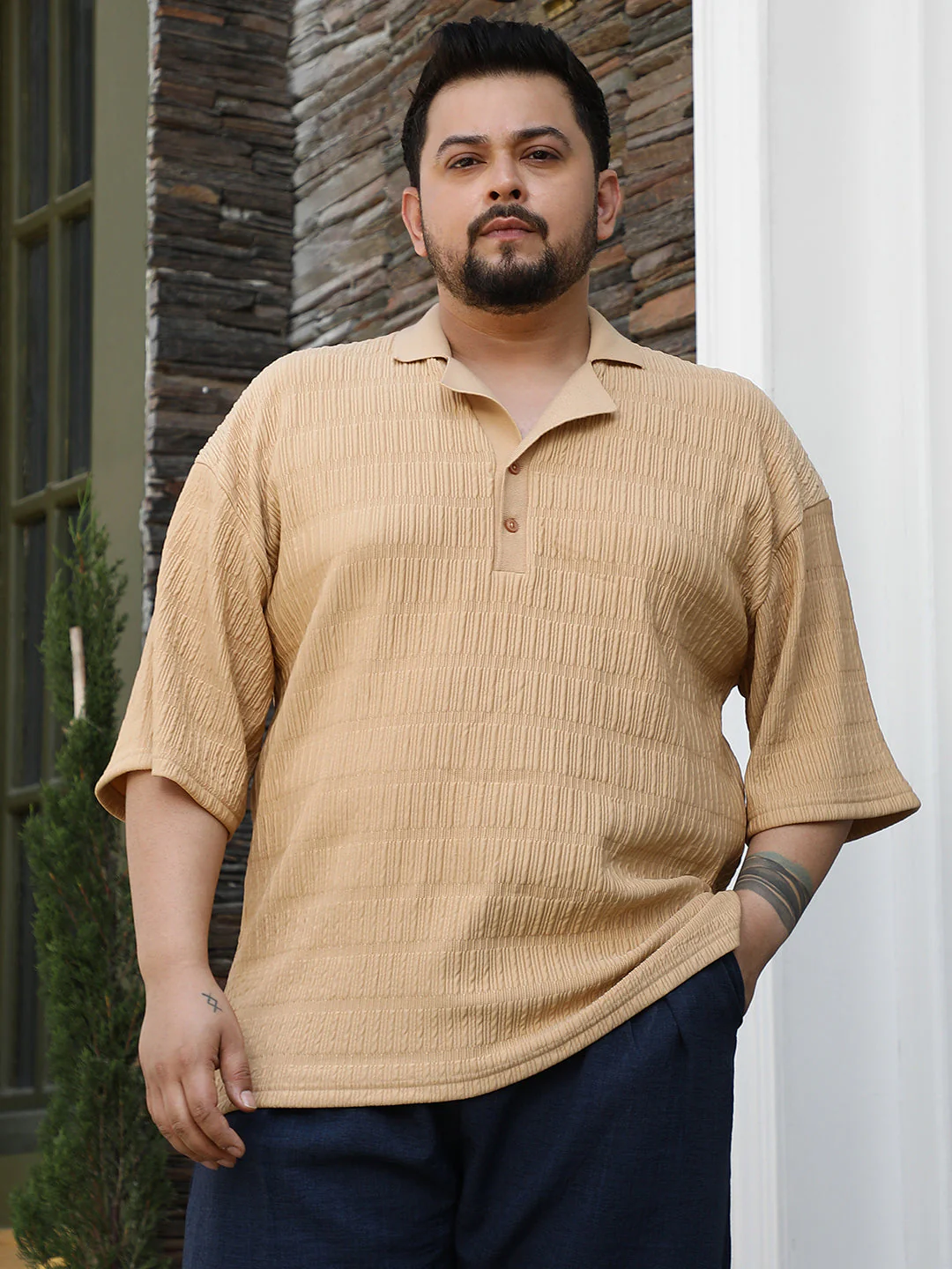 Bubble Cuban Polo T-Shirt - Image 2