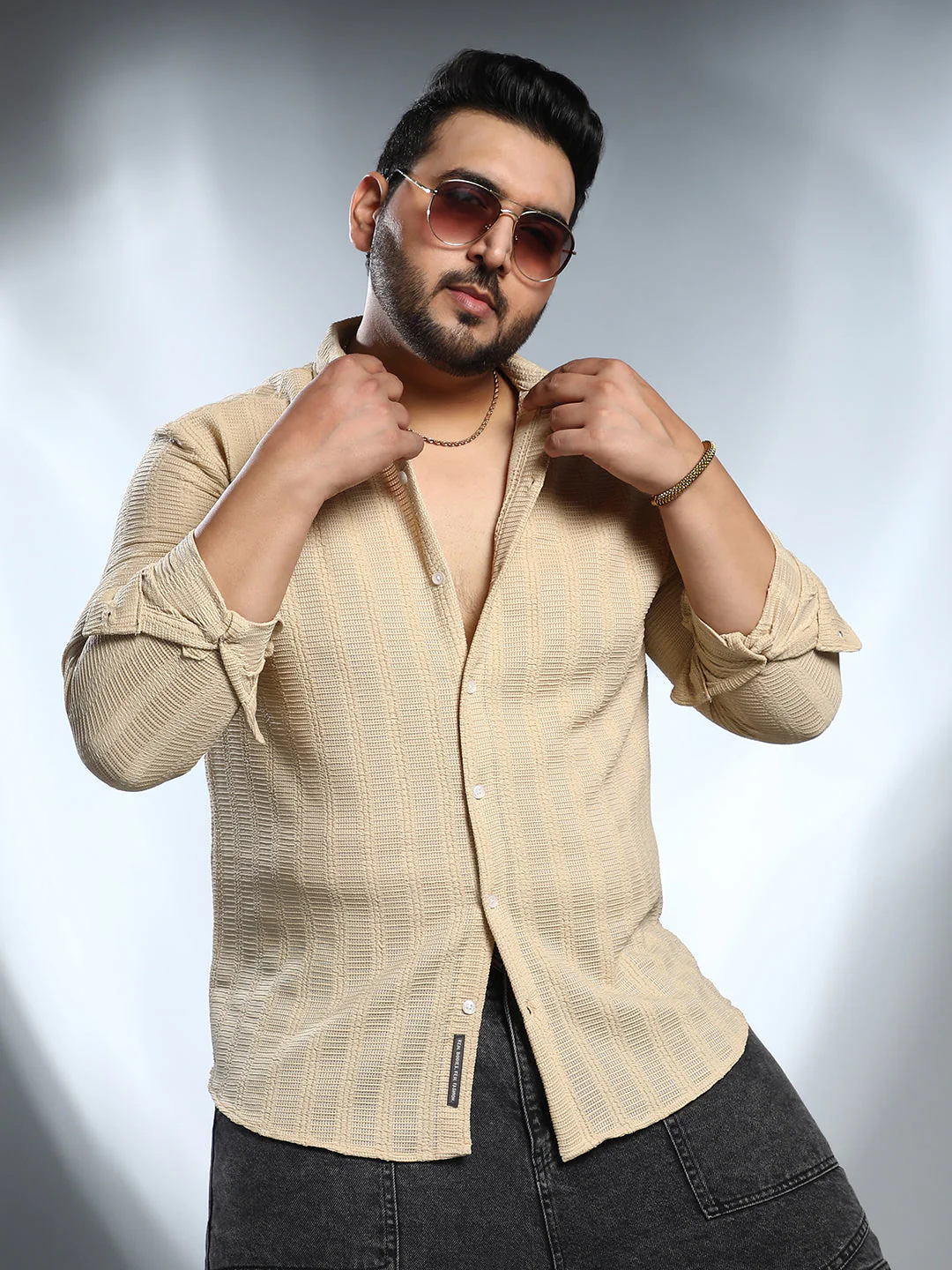 Intertwine-Stripe Shirt