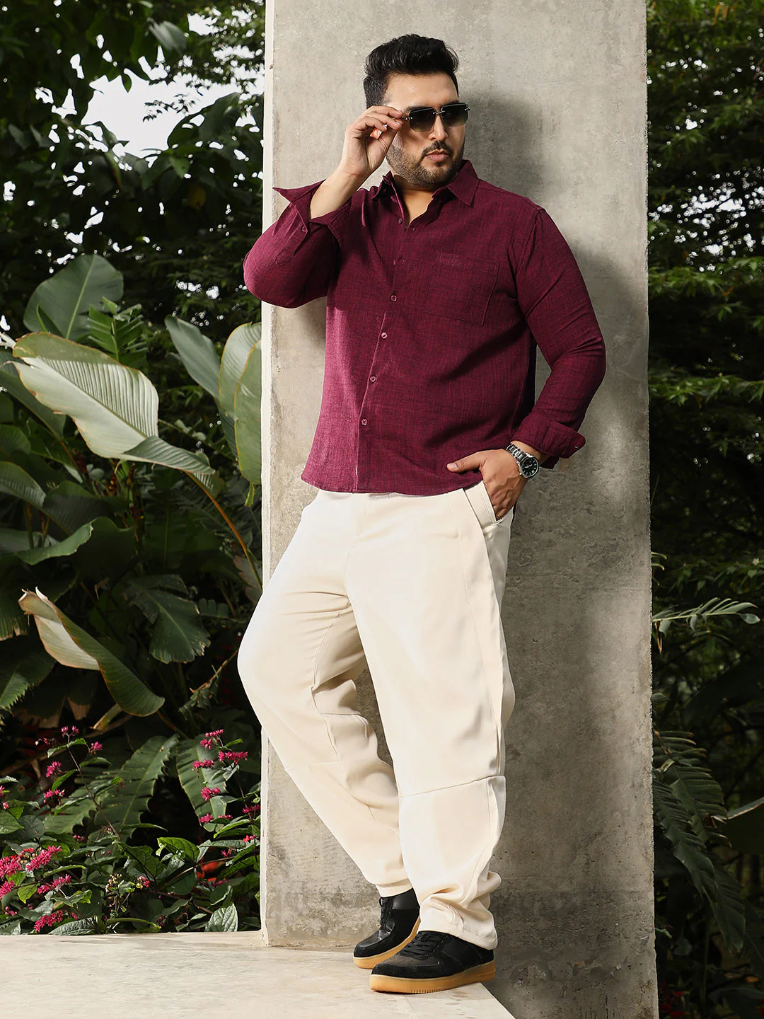 Heathered-Weave Regular Shirt - Image 6
