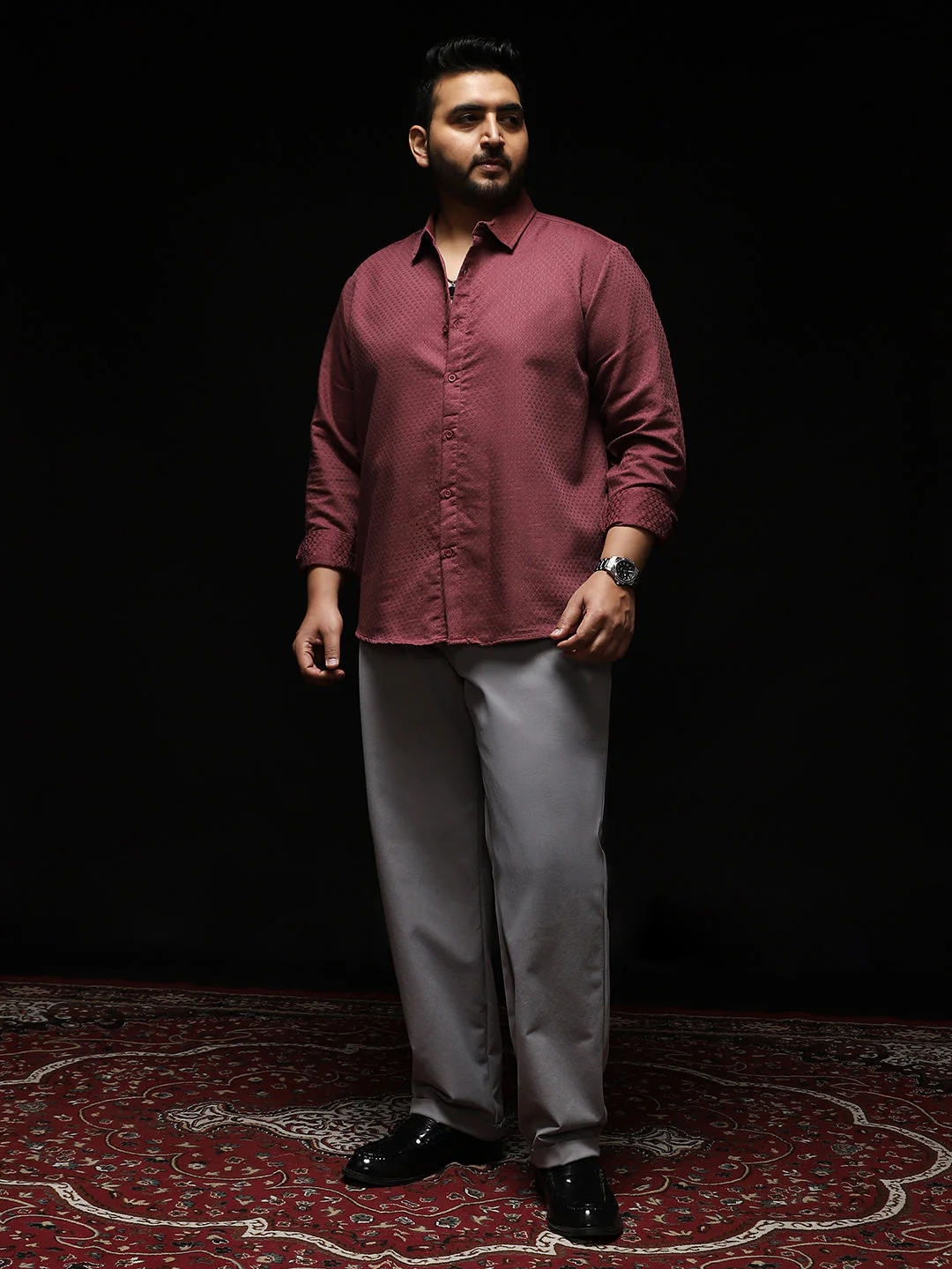 Indie-Motif Jacquard Shirt - Image 5