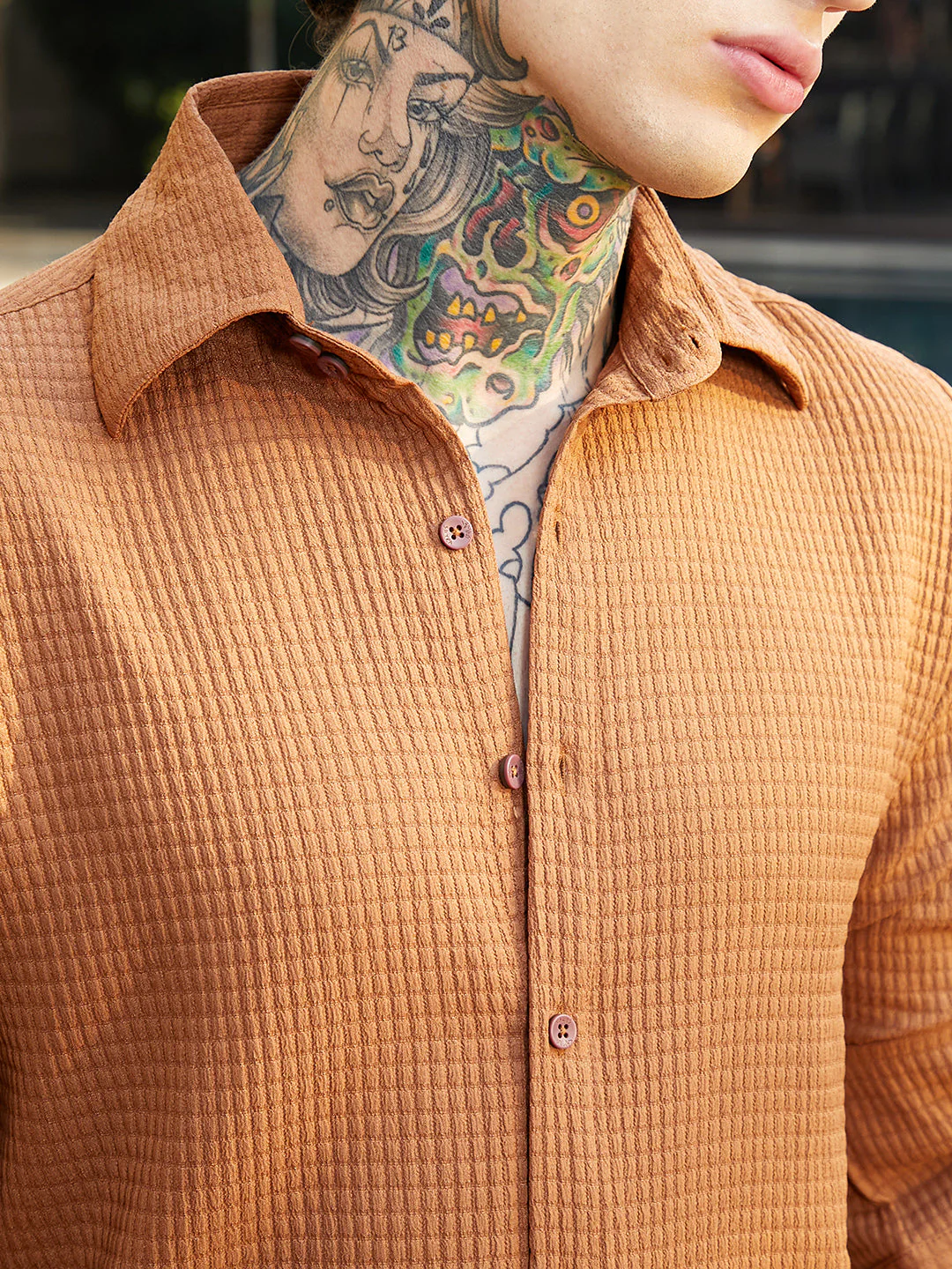 Grid-Textured Shirt - Image 7