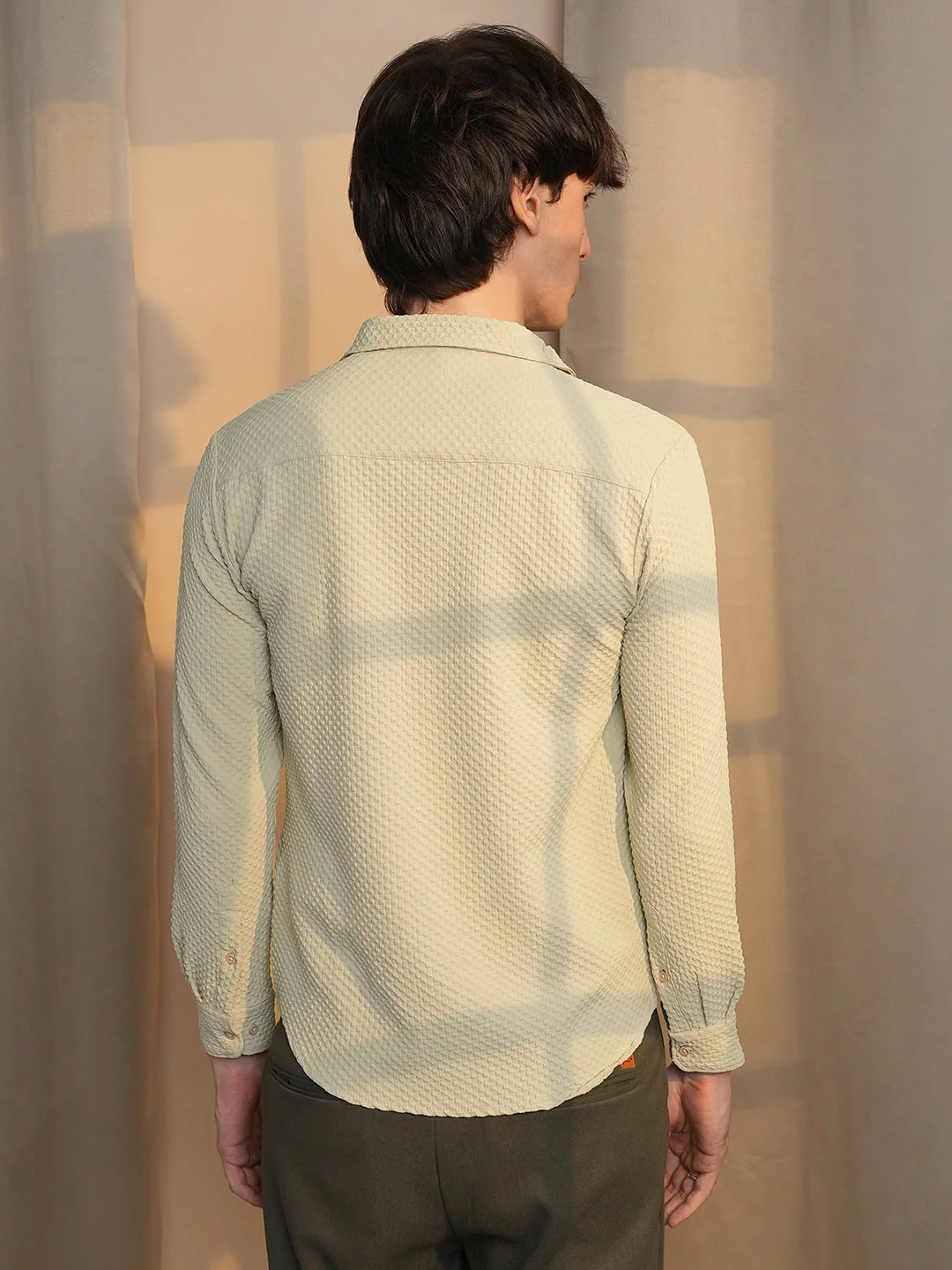Micro Cubic-Textured Shirt - Image 4