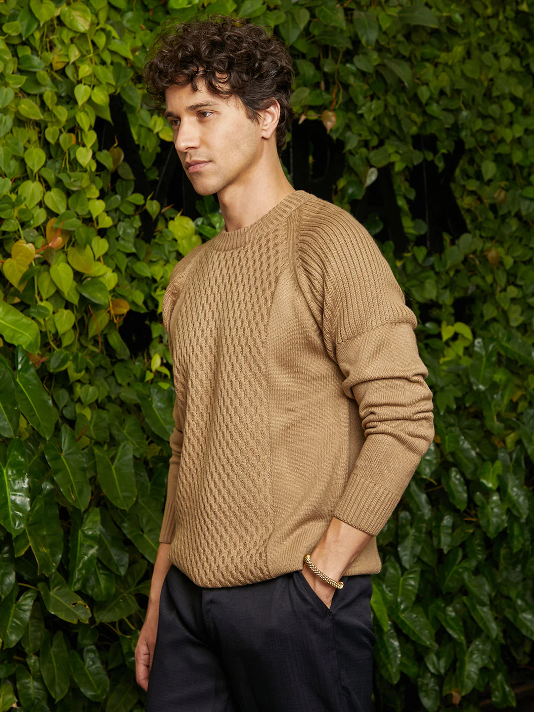 Hive-Knit Pullover Sweater - Image 3