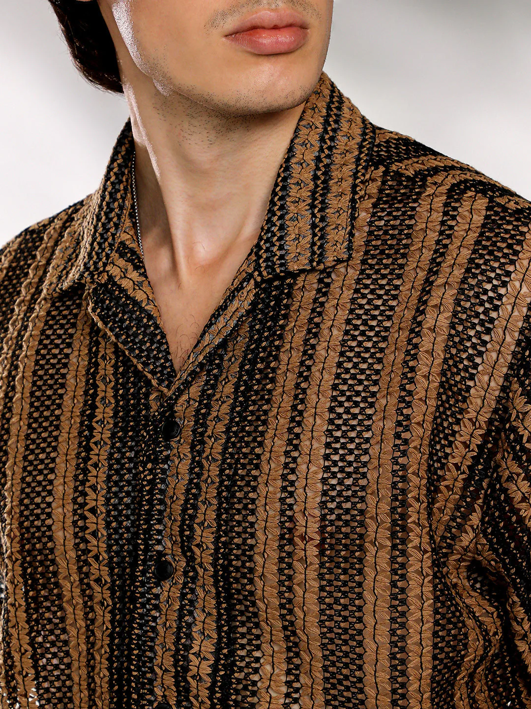 Multitrack Knit Oversized Shirt - Image 7