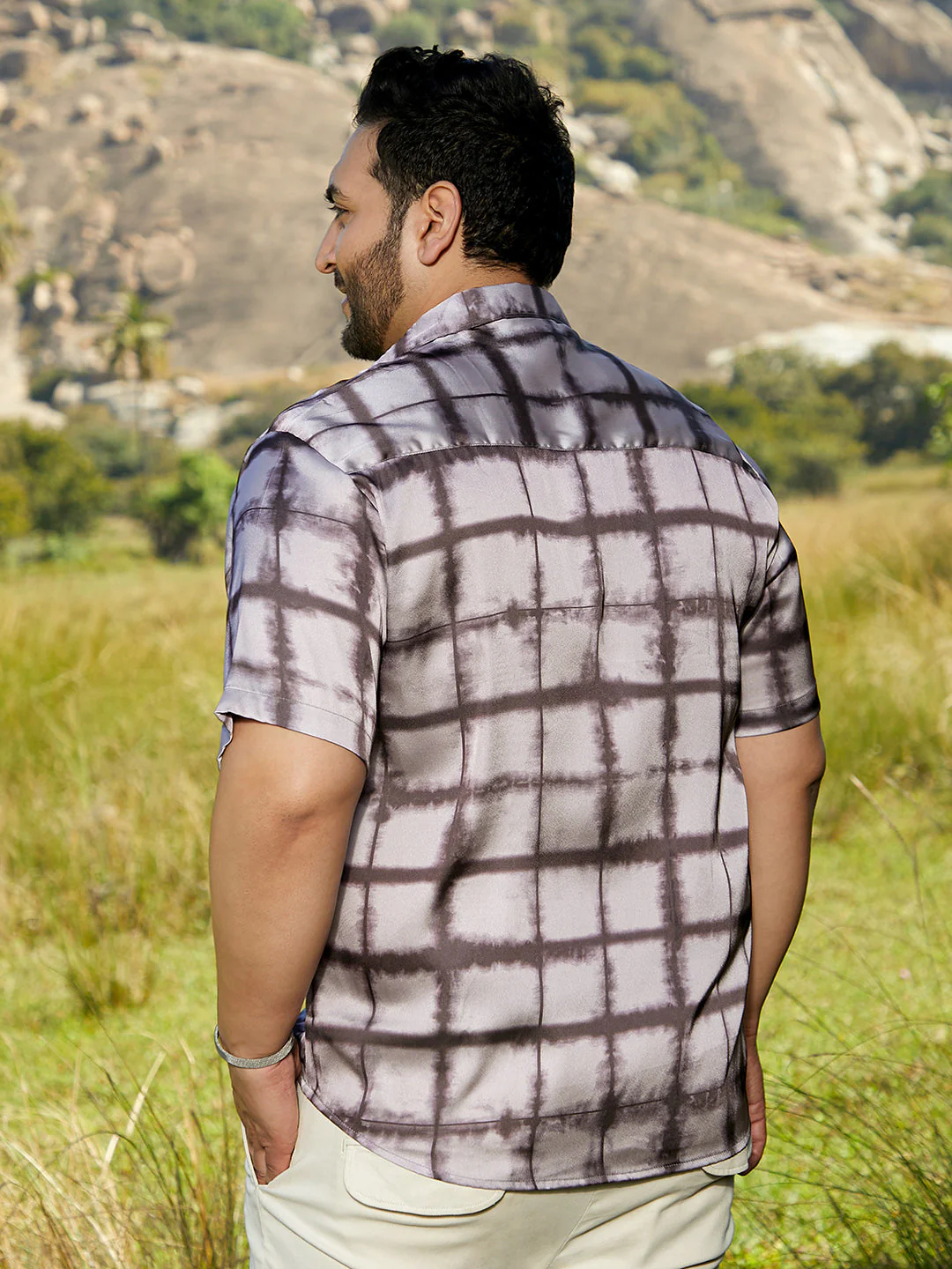 Dye-Graph Satin Shirt - Image 4