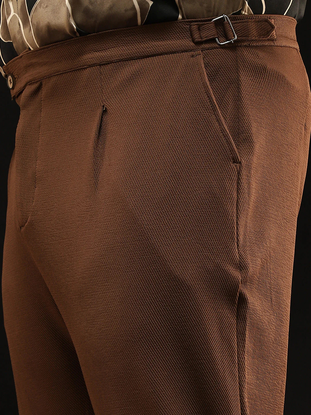 Extended-Waistband Pleated Trousers - Image 8