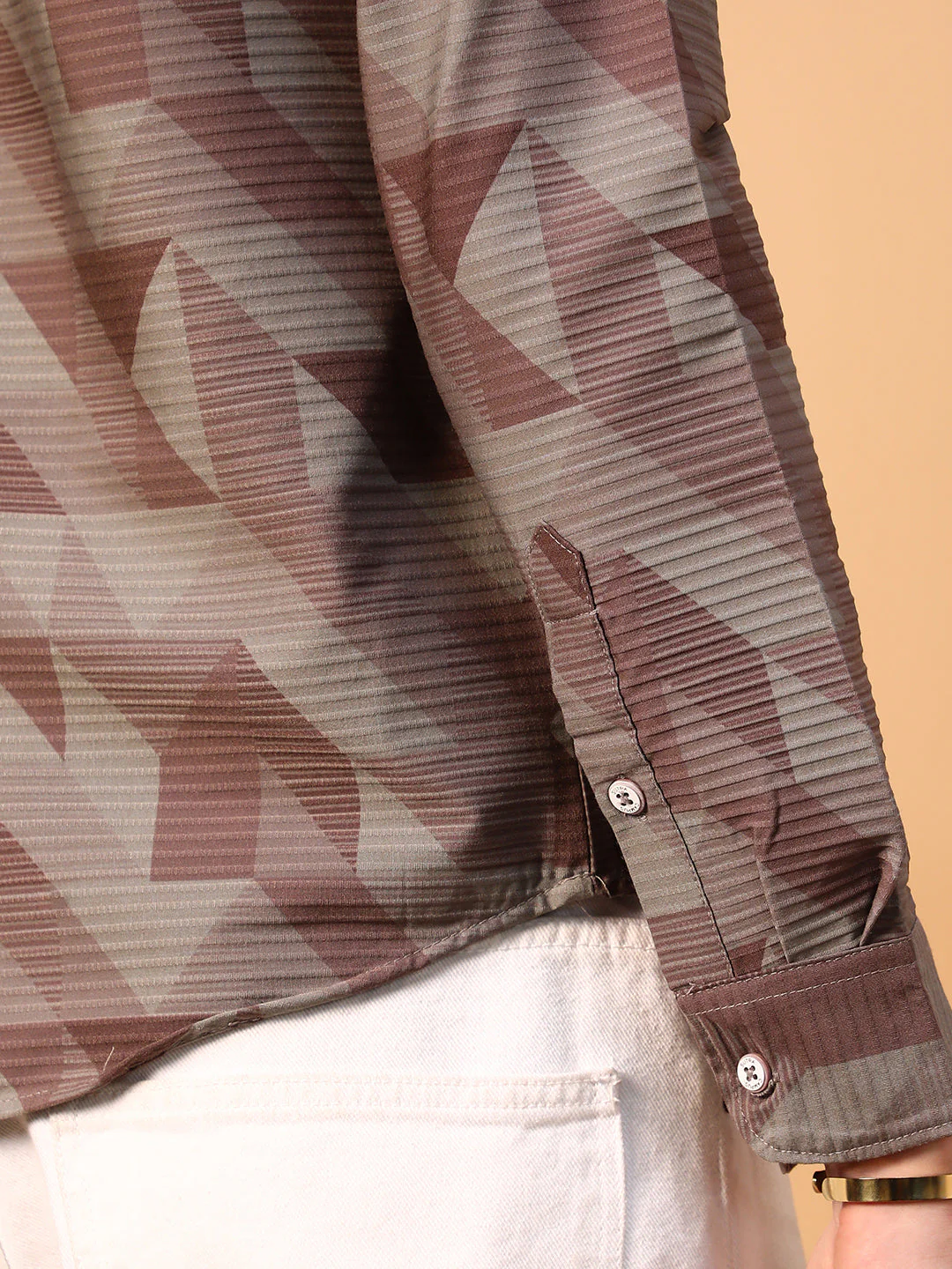 Geometric Seersucker Shirt - Image 8