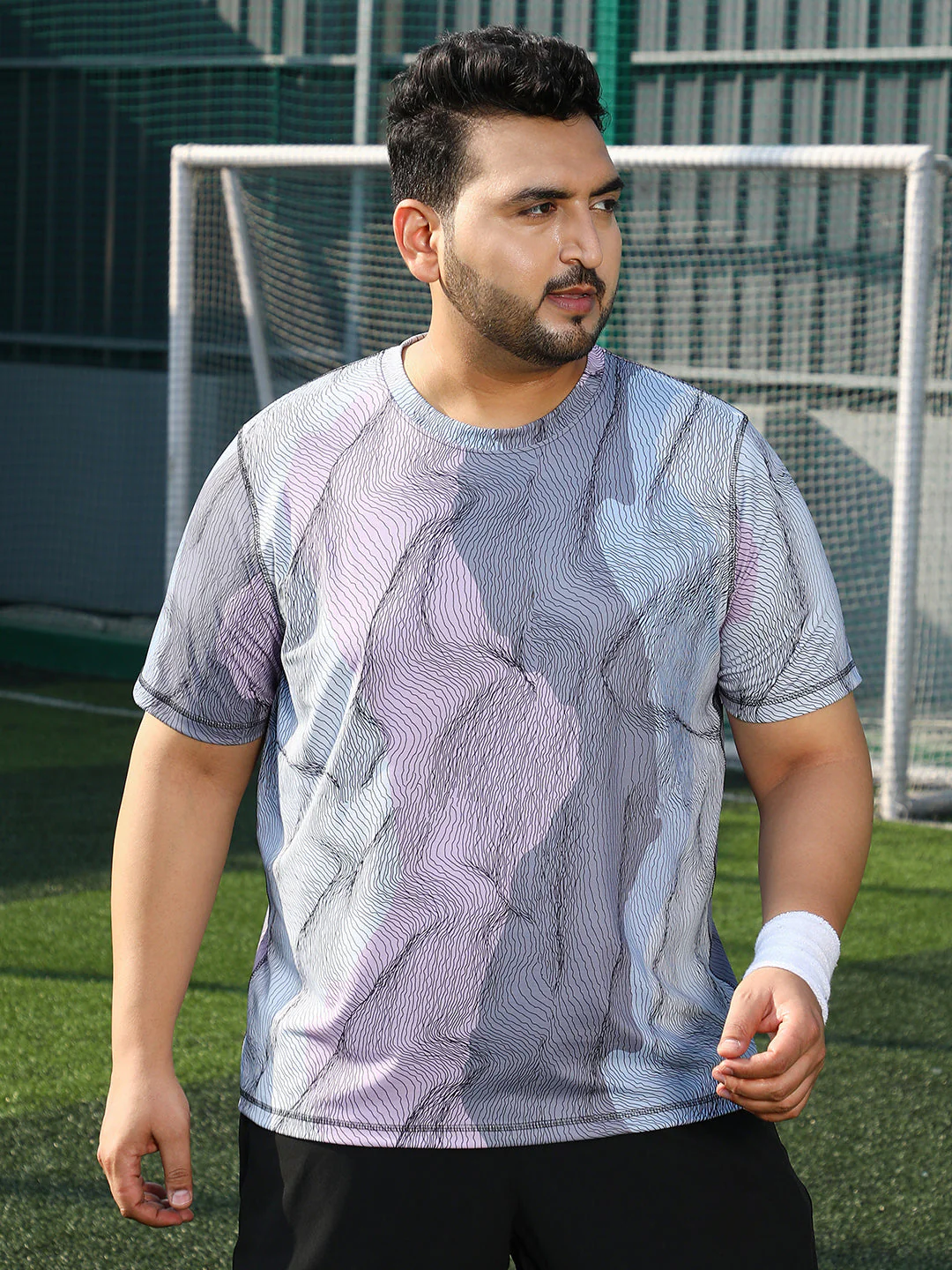 Lined-Dye Activewear T-Shirt - Image 2