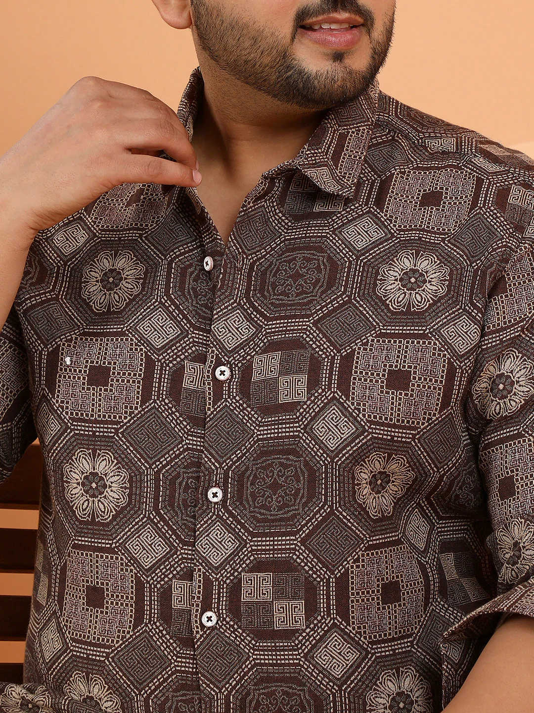 Floral-Kaleidoscopic Shirt - Image 7