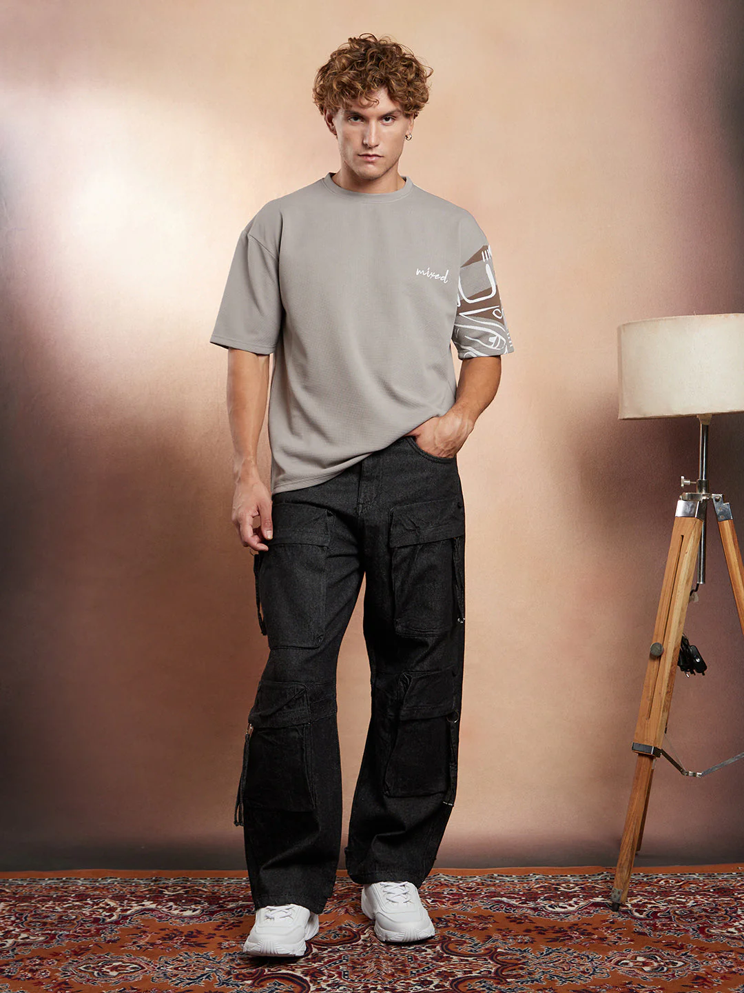 Boxy Folk-Wave T-Shirt - Image 5