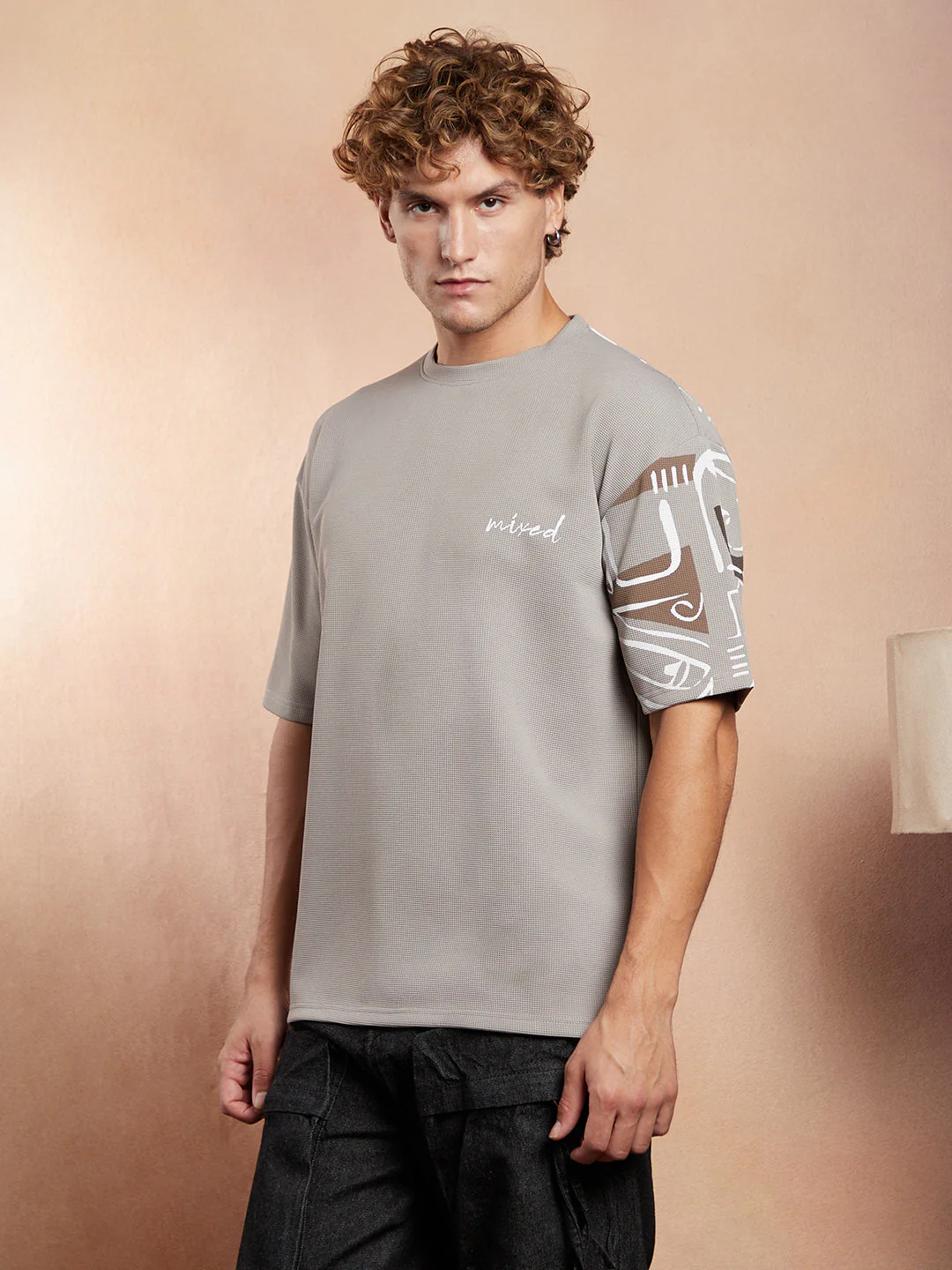 Boxy Folk-Wave T-Shirt - Image 7