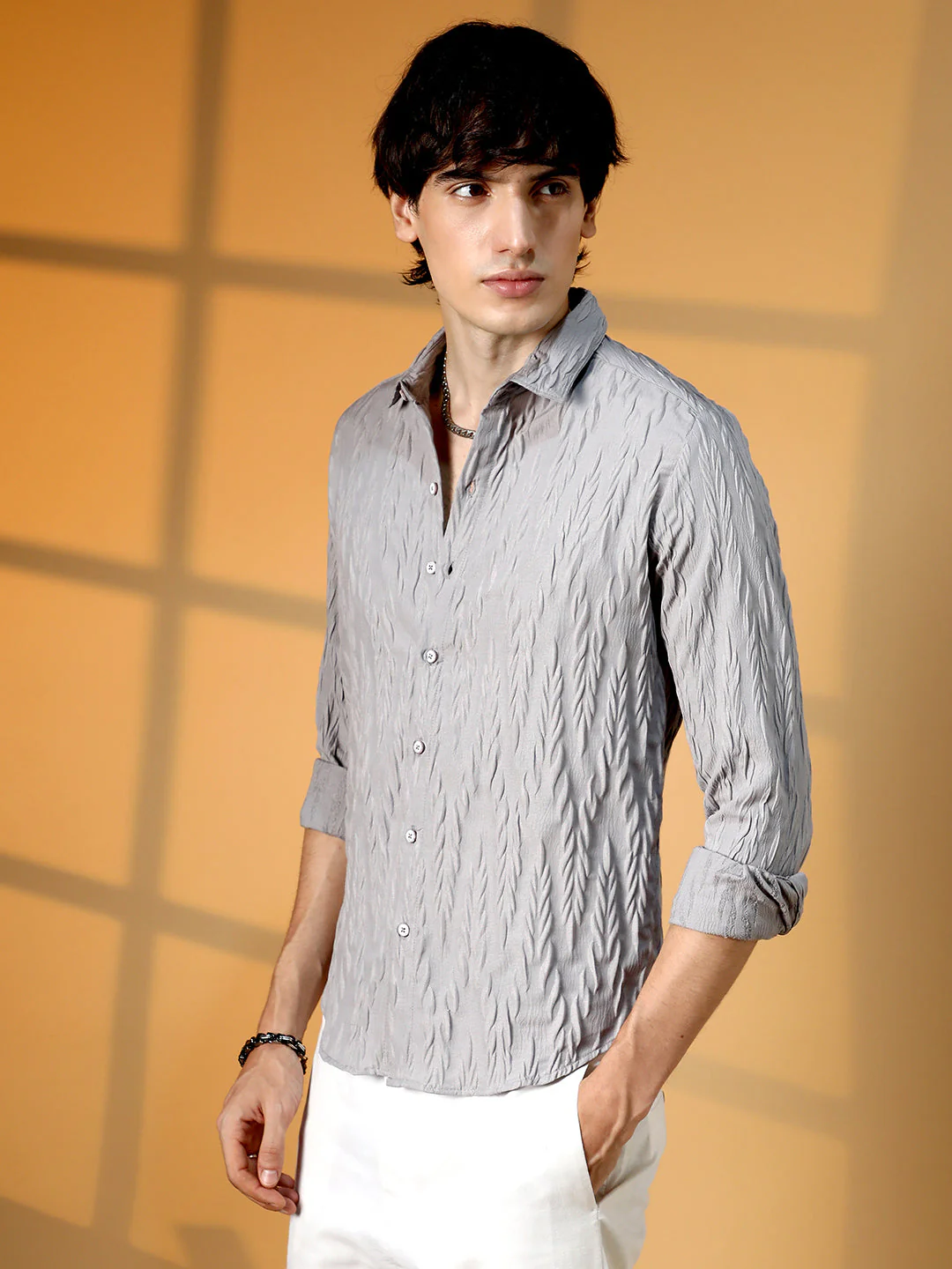 Grain-Textured Shirt - Image 3