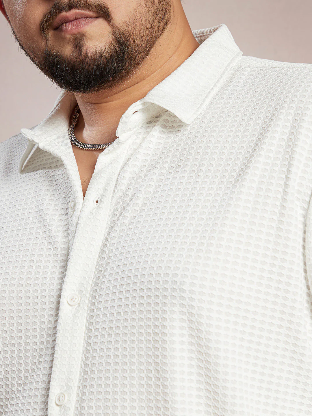 Hive-Weave Textured Shirt - Image 7