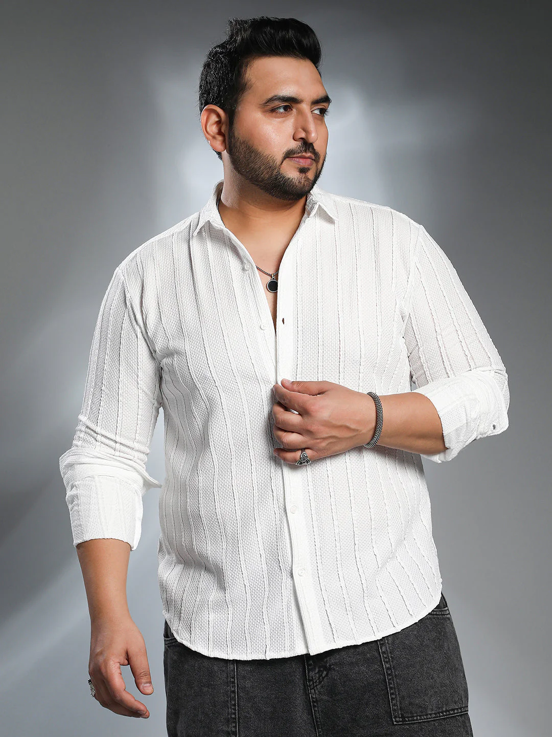 Braille-Stripe Shirt - Image 2