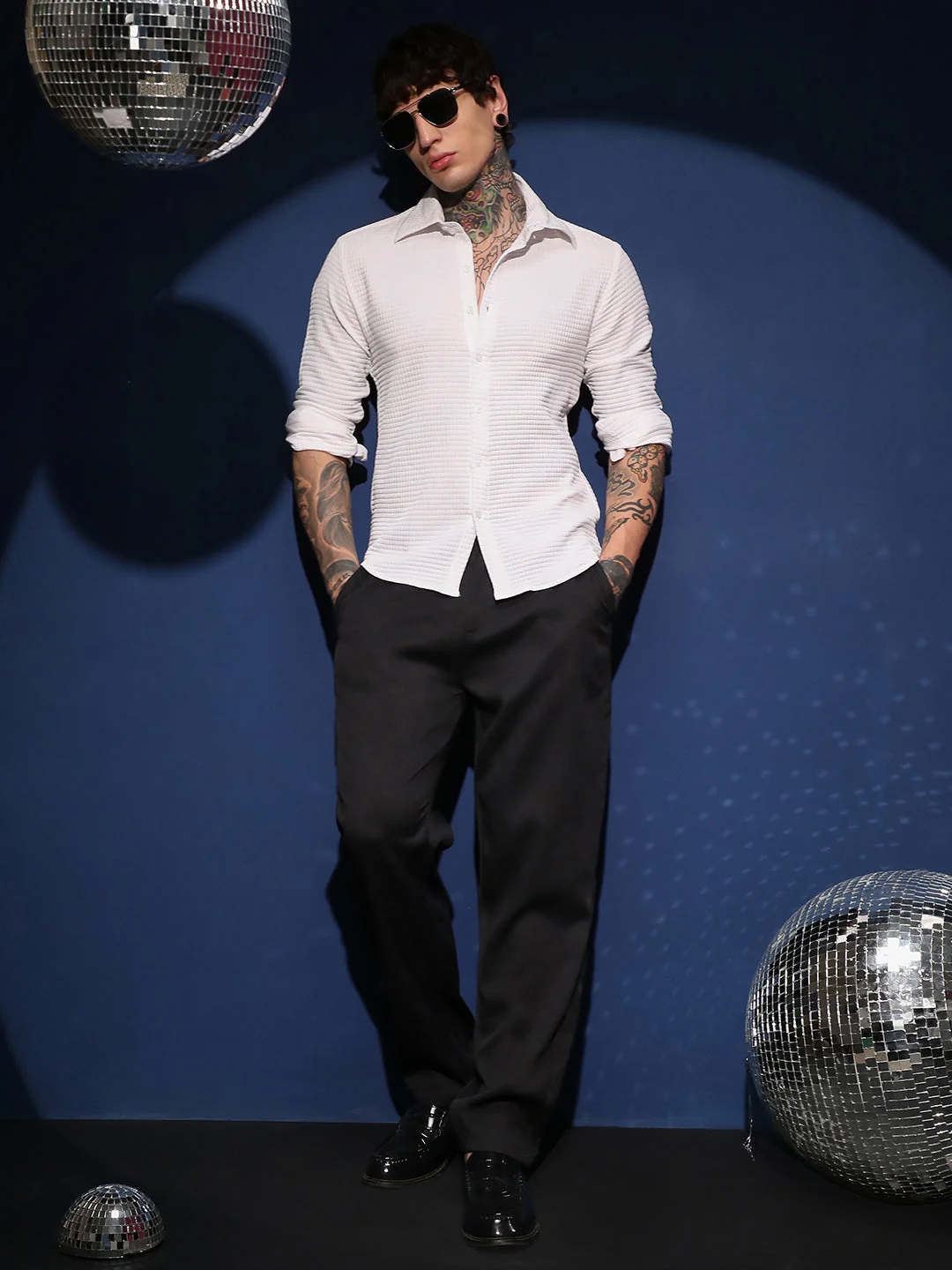 Grid-Textured Shirt - Image 6