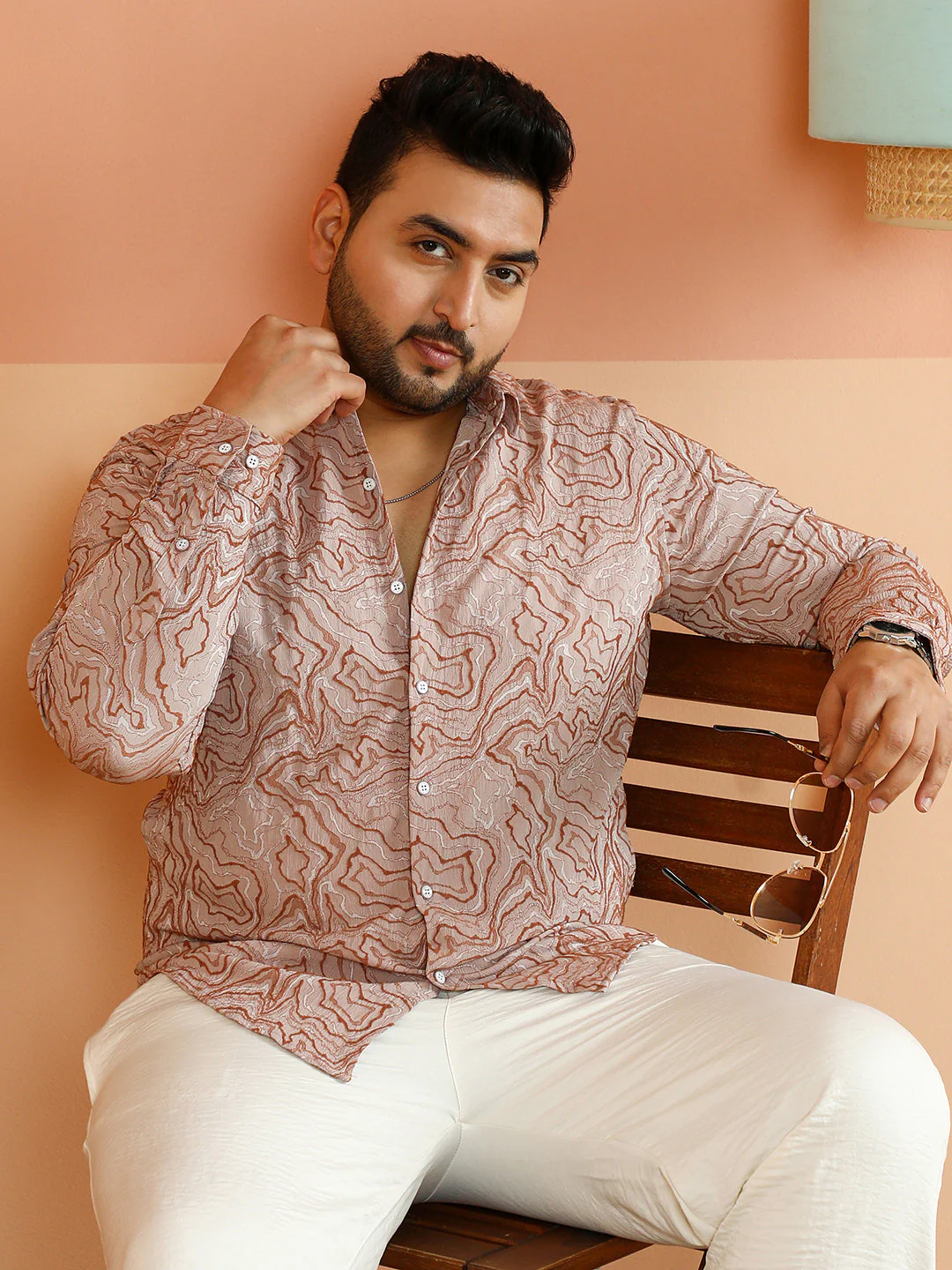 Fluid-Jacquard Shirt