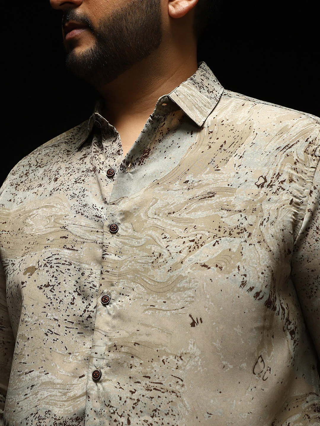 Marble-Specks Imprint Shirt - Image 7