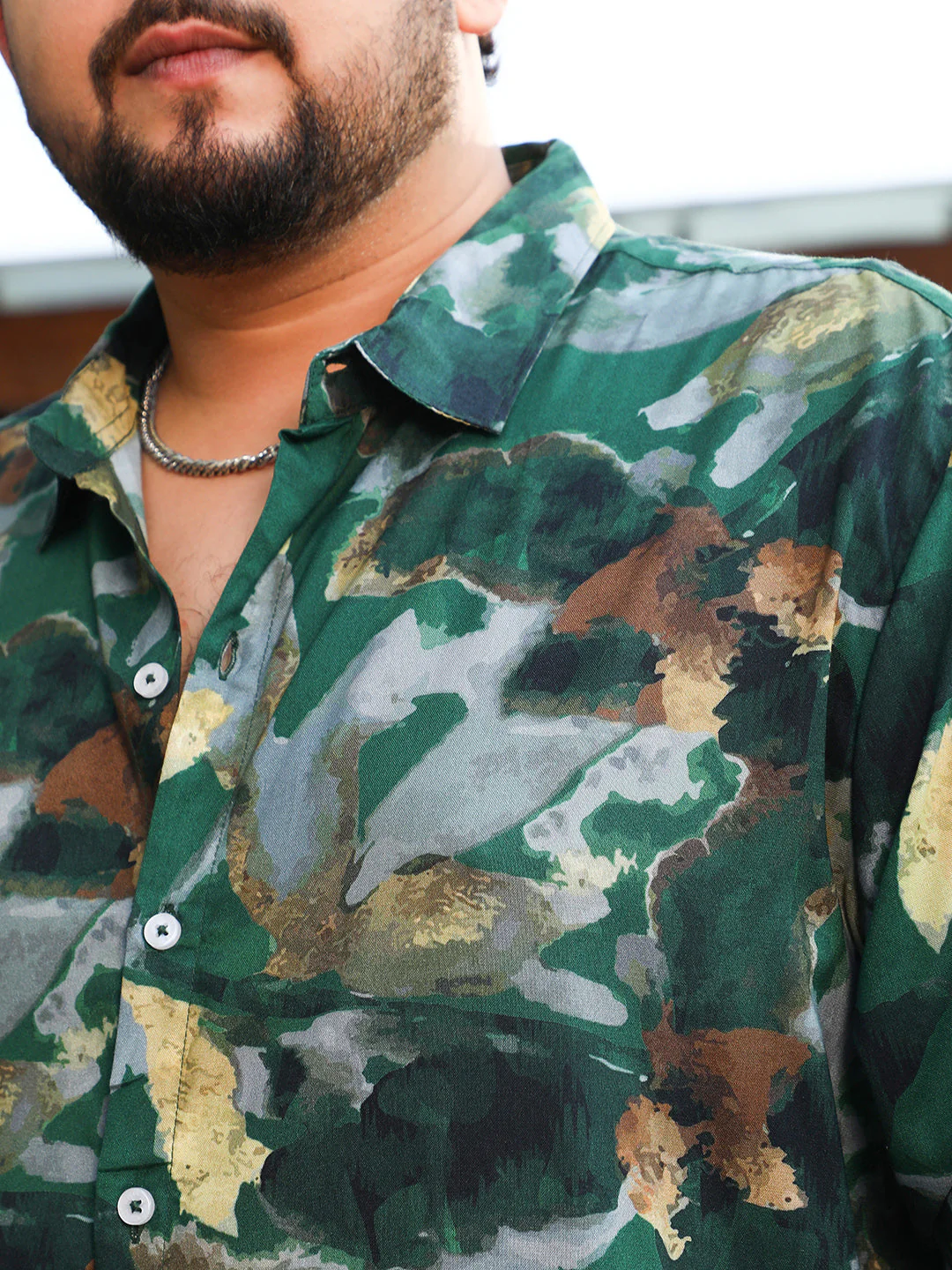 Botanical-Impression Shirt - Image 7