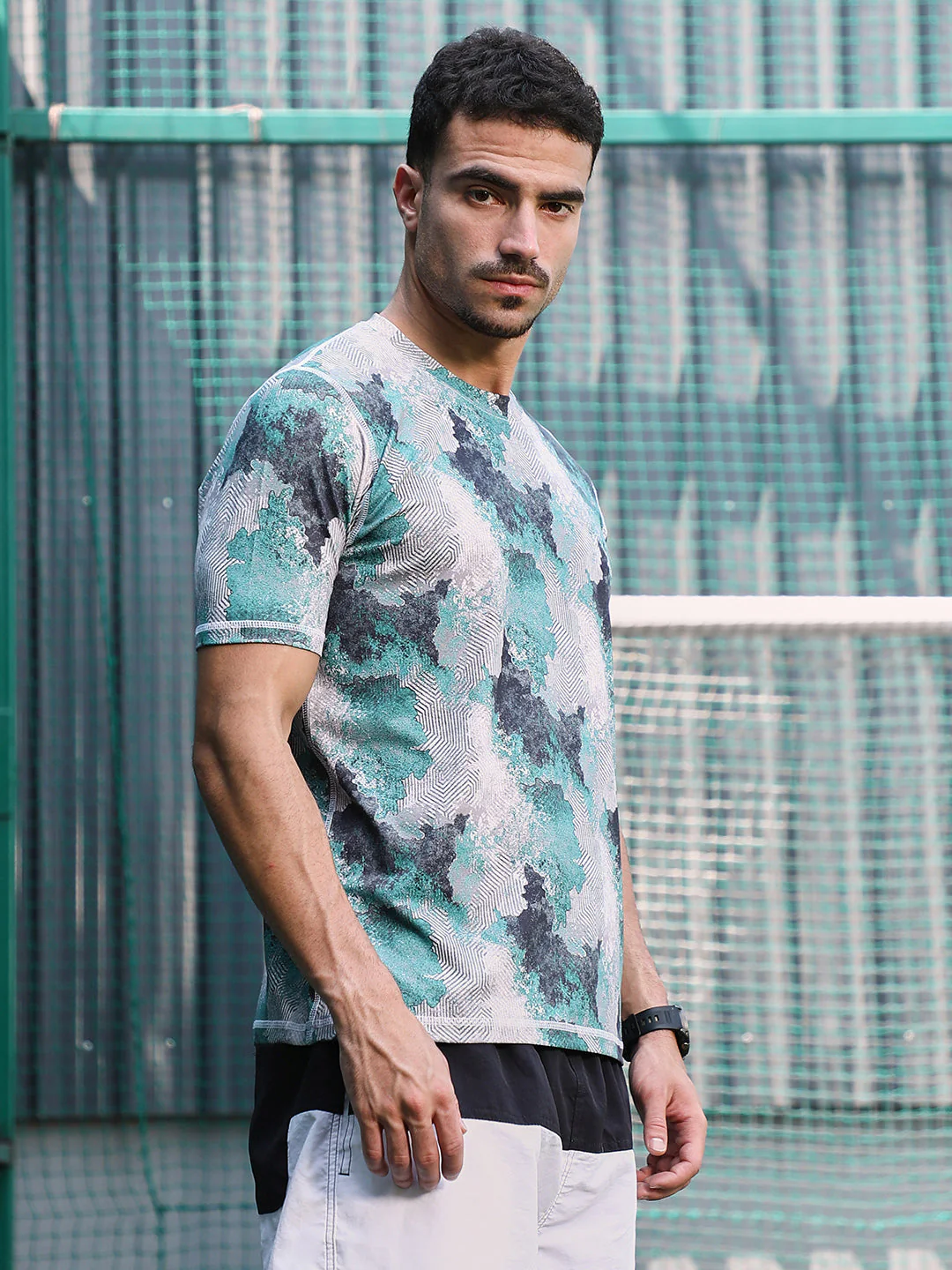 Blur-Imprint Activewear T-Shirt - Image 3