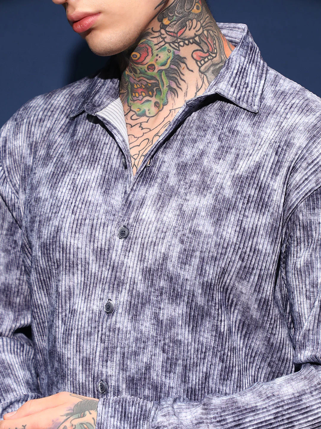Faded Corduroy Relaxed Shirt - Image 7
