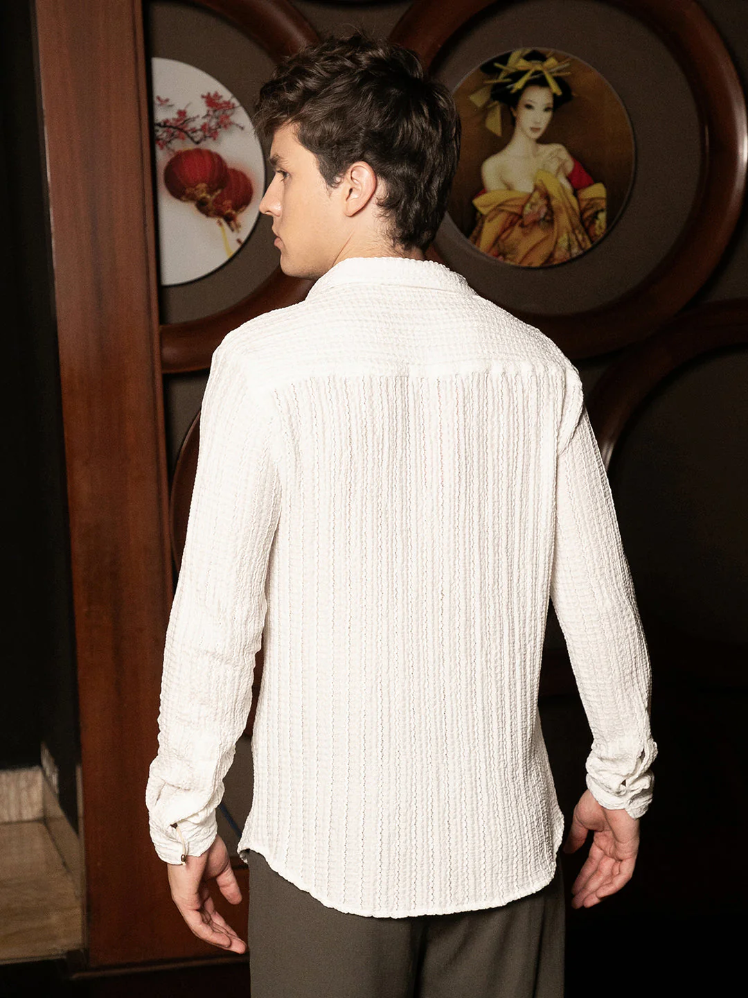 Cloud-Lined Textured Shirt - Image 4