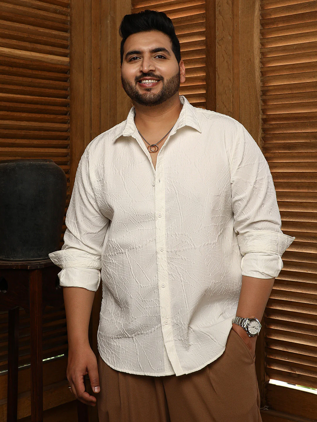 Foliage-Tactile Relaxed Shirt - Image 2