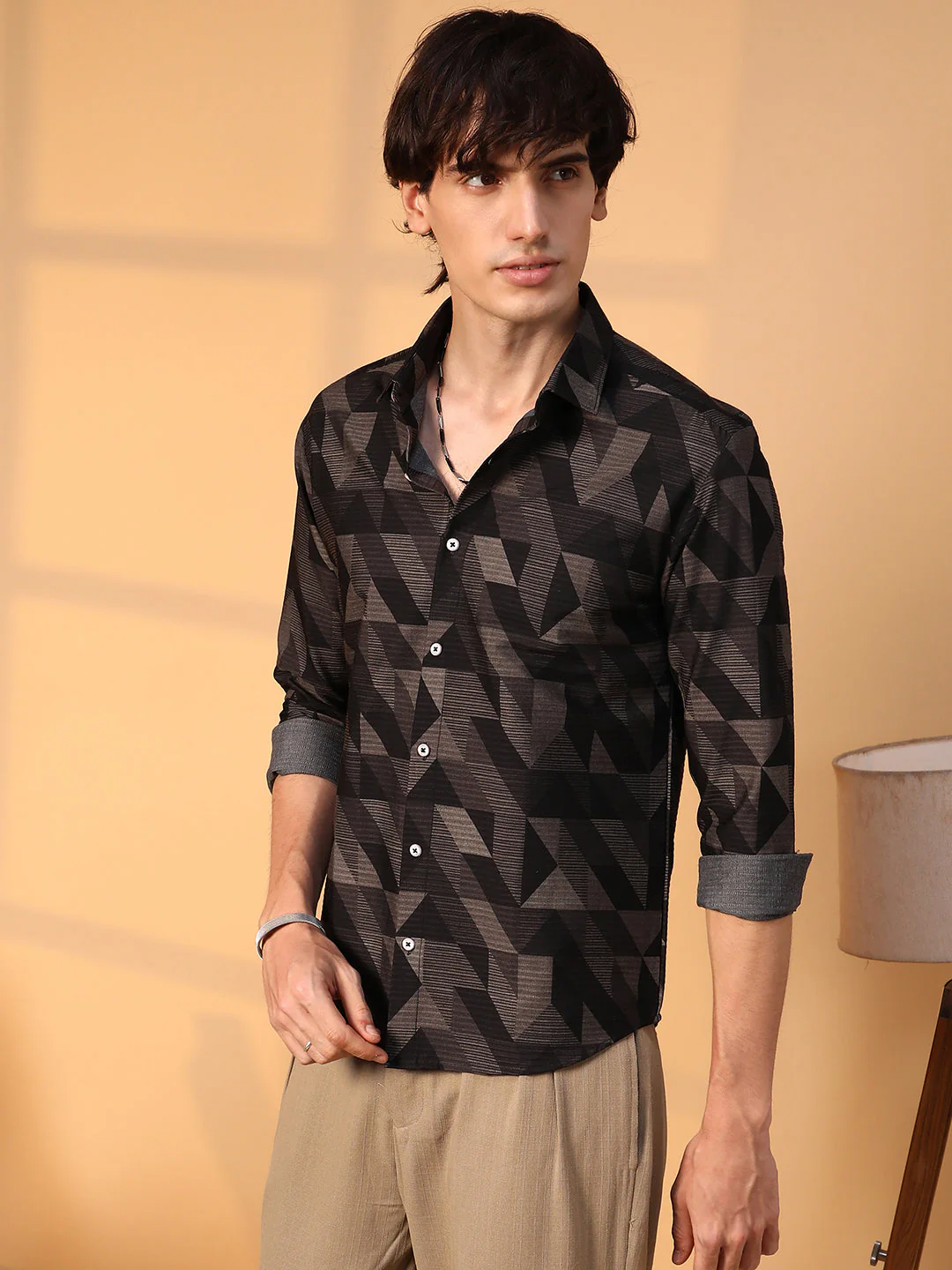 Geometric Seersucker Shirt - Image 3