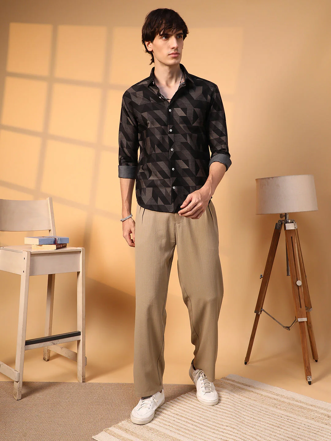 Geometric Seersucker Shirt - Image 5