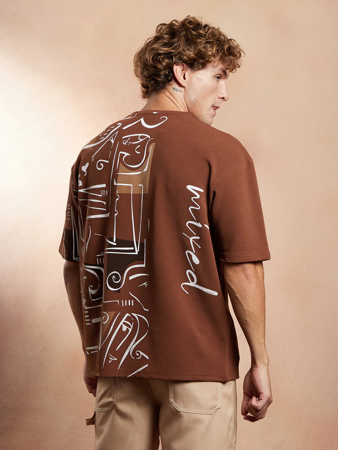 Boxy Folk-Wave T-Shirt - Image 4