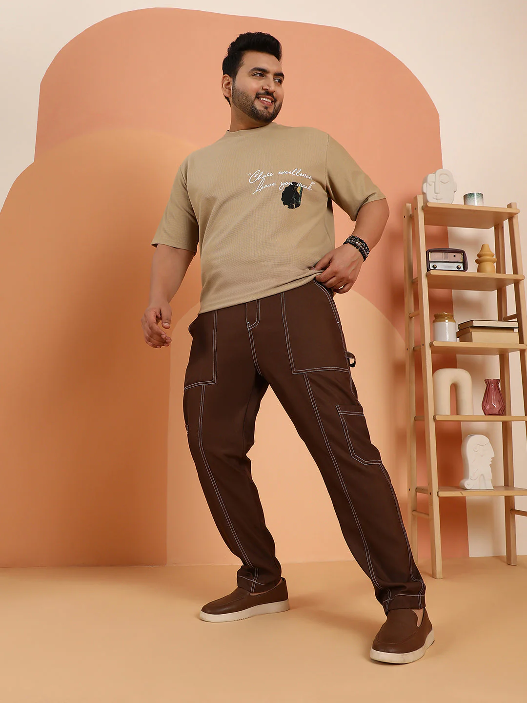 Contrast-Stitch Carpenter Utility Trousers - Image 5
