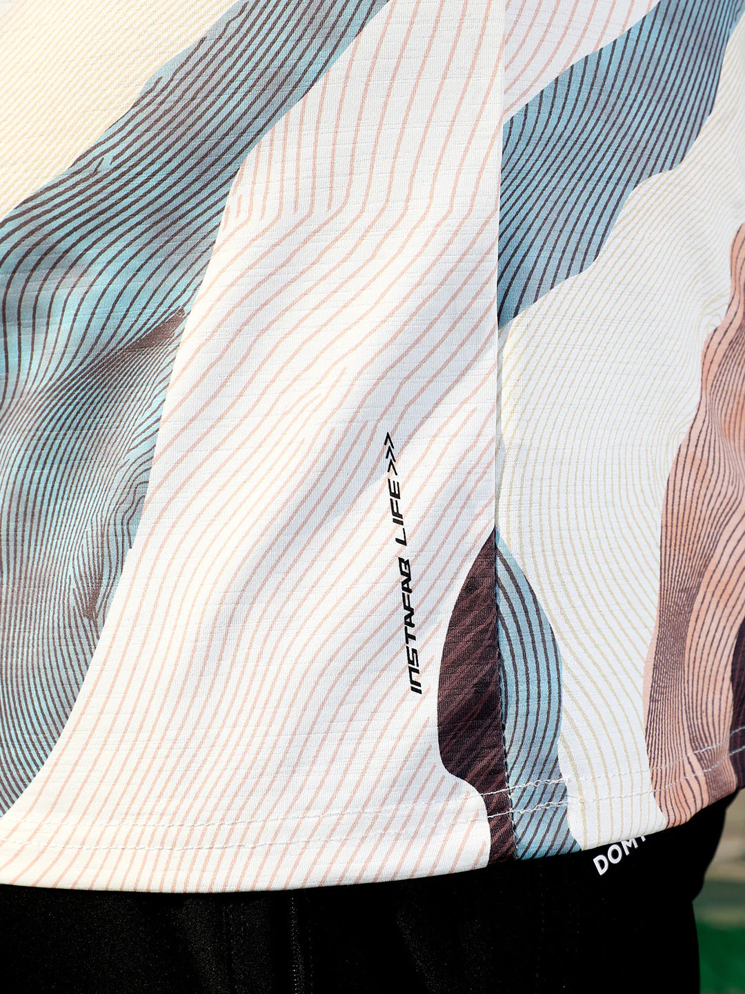 Abstract-Motif Activewear T-Shirt - Image 7