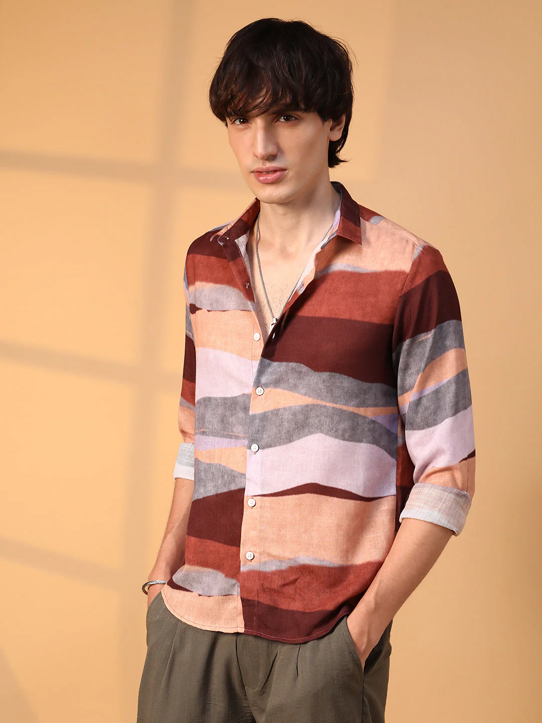 Earthy Block Shirt - Image 3