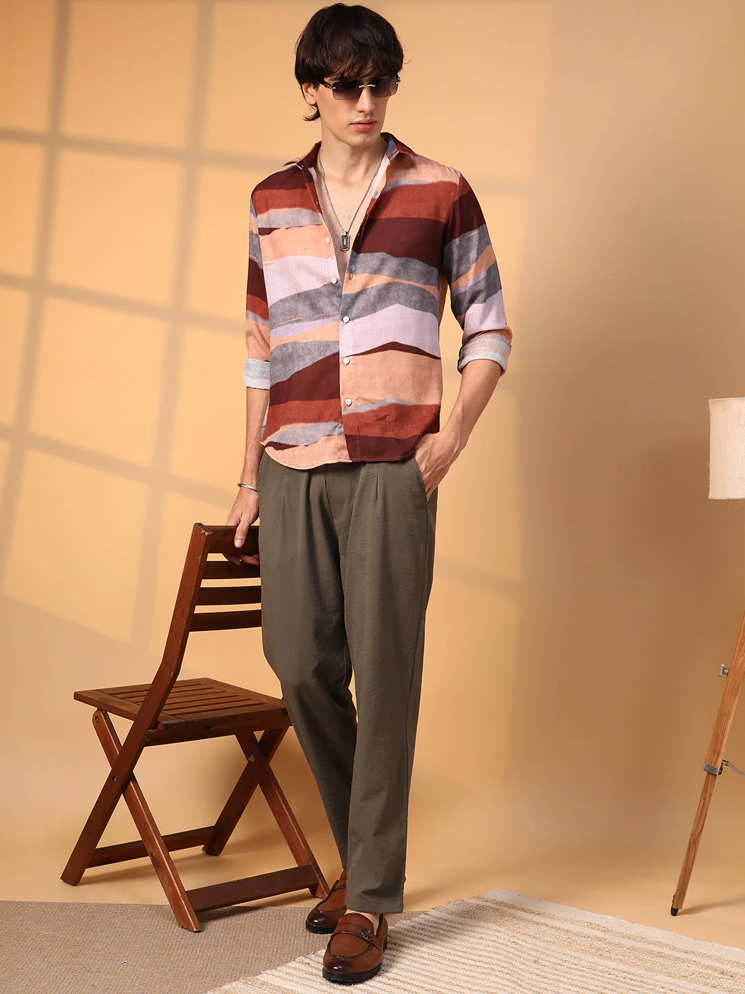 Earthy Block Shirt - Image 6
