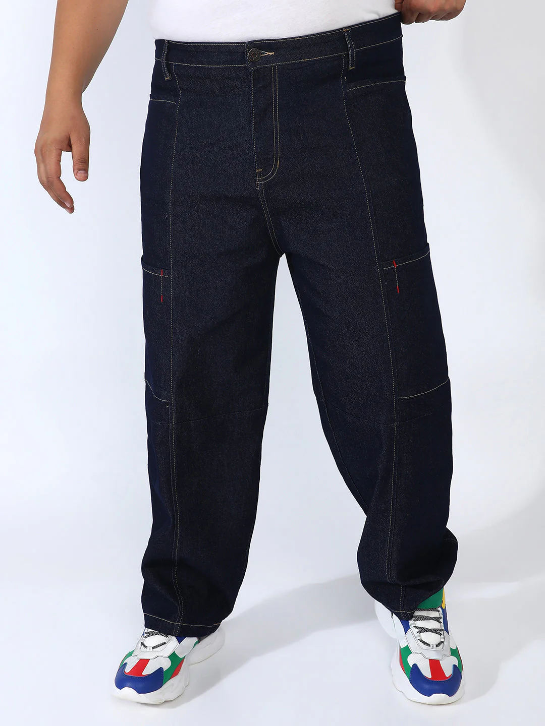 Baggy Cargo Denim Jeans - Image 3