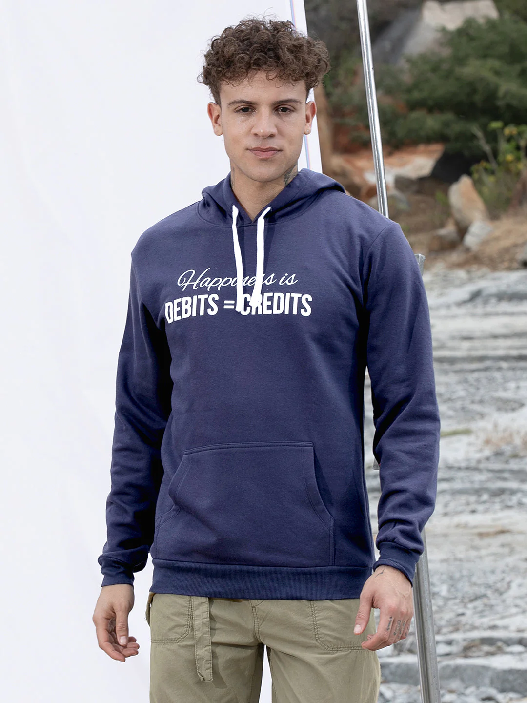 Happiness Is Hoodie With Kangaroo Pocket - Image 2