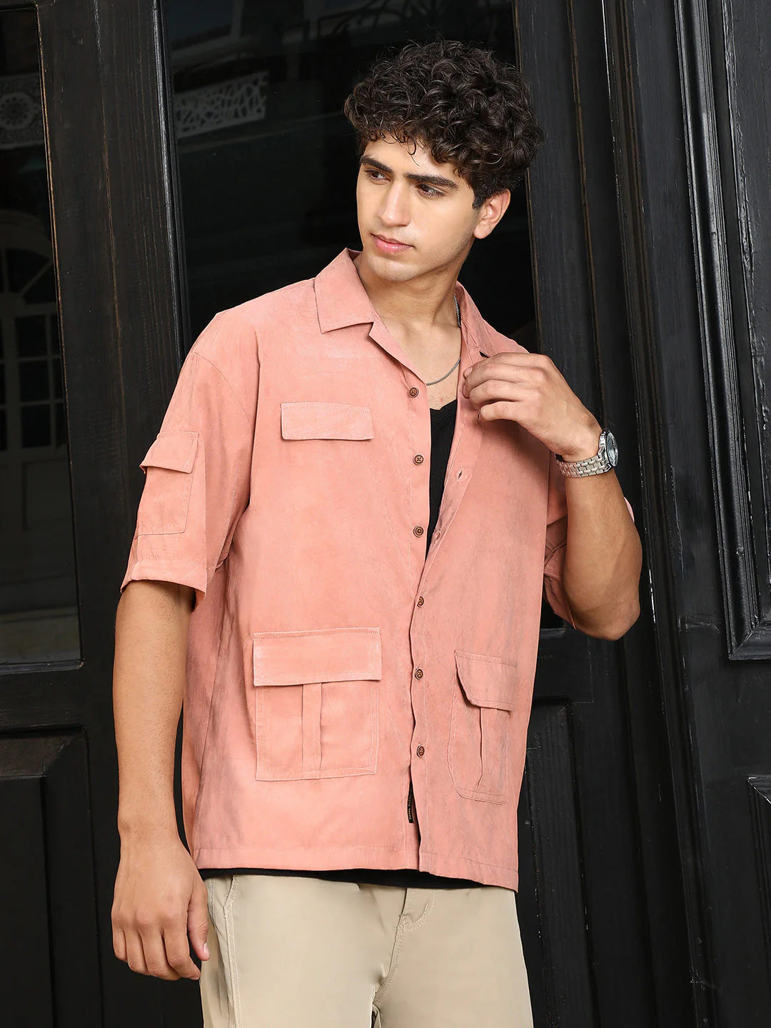 Modular-Utility Cuban Oversized Shirt - Image 3