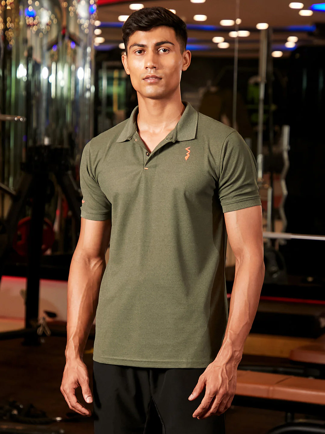 Basic Activewear Polo T-Shirt - Image 2