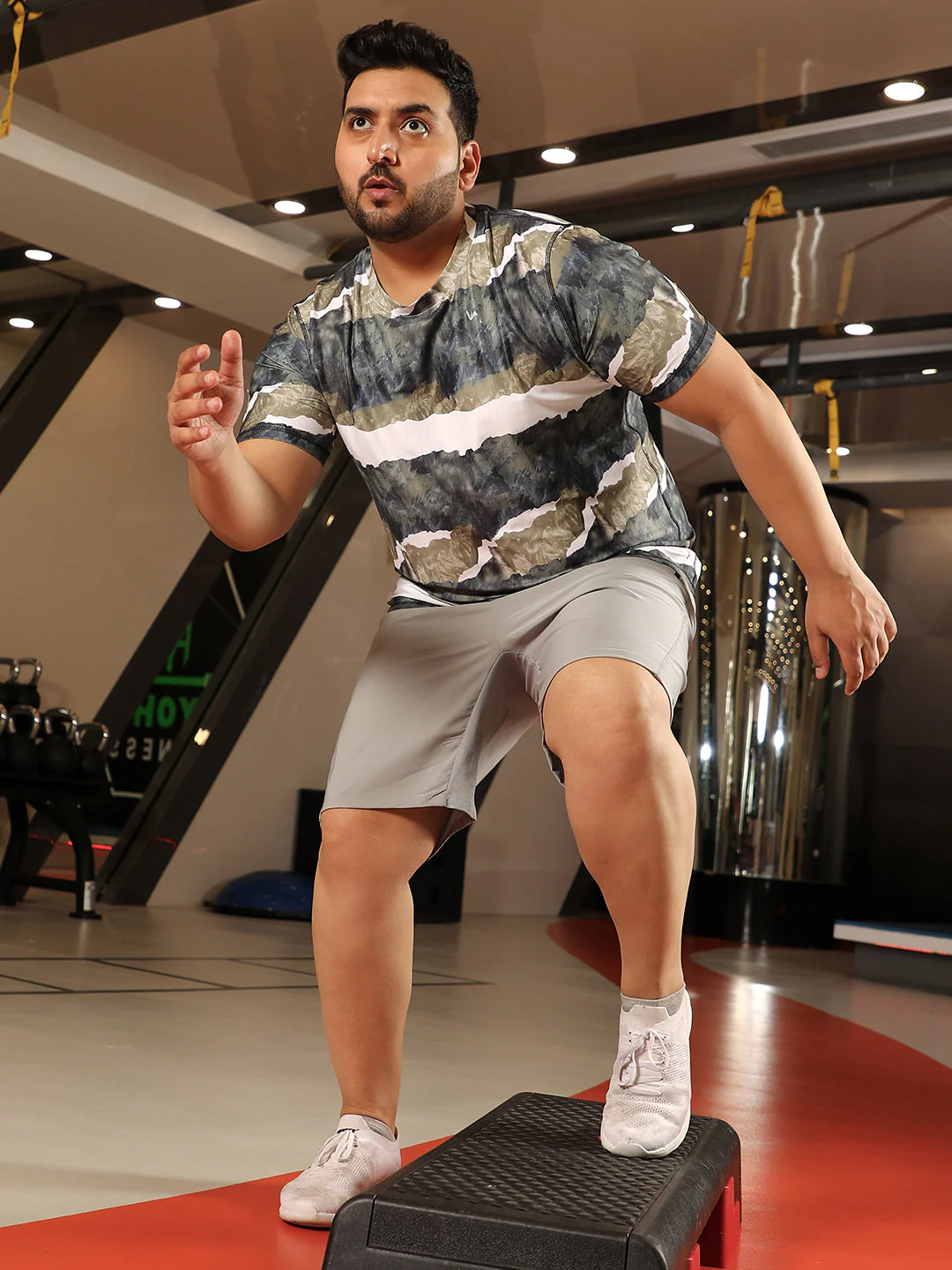 Horizontal Abstract Activewear T-Shirt - Image 6