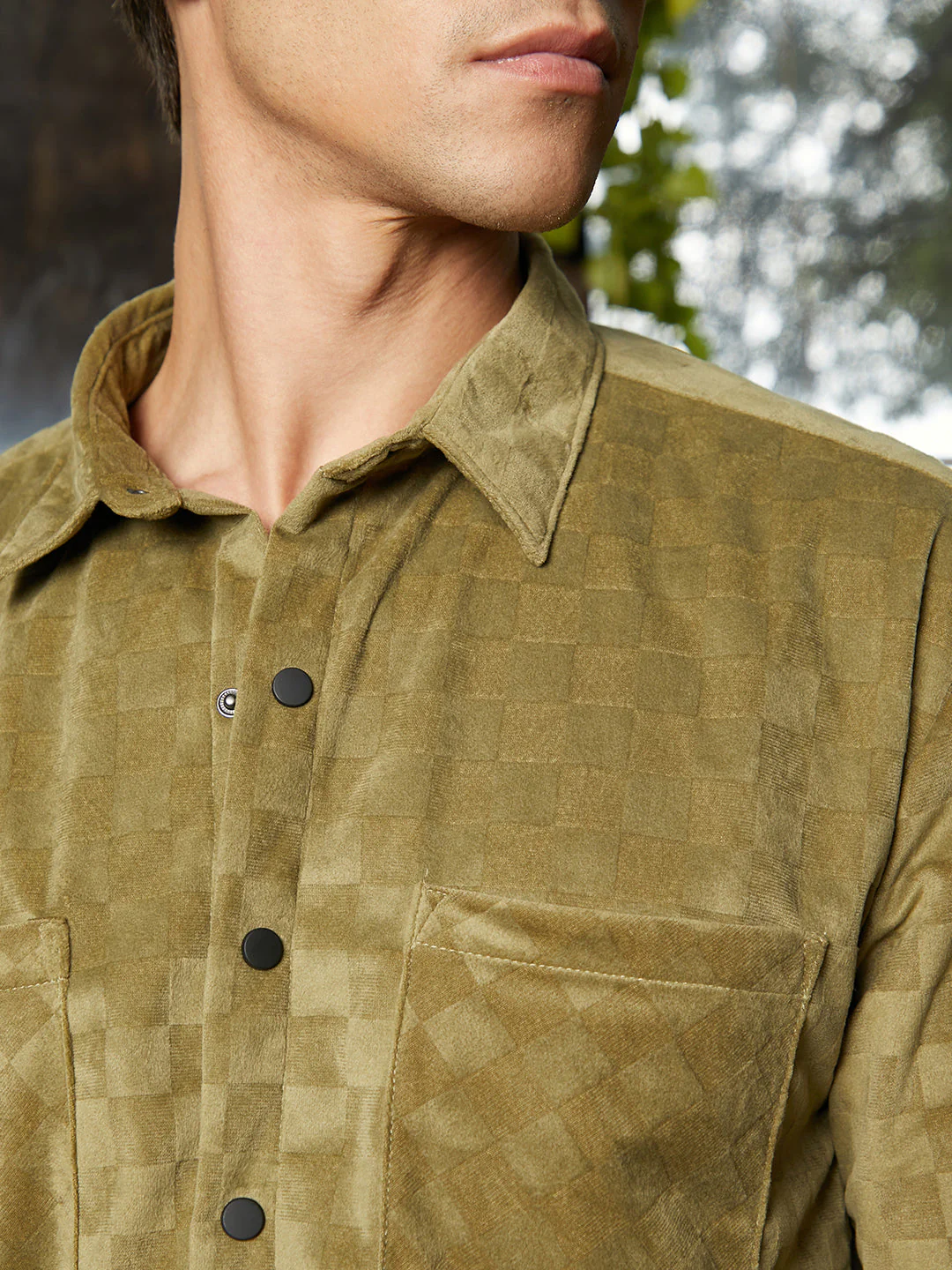 Cubic Velvet Utility Shacket - Image 7