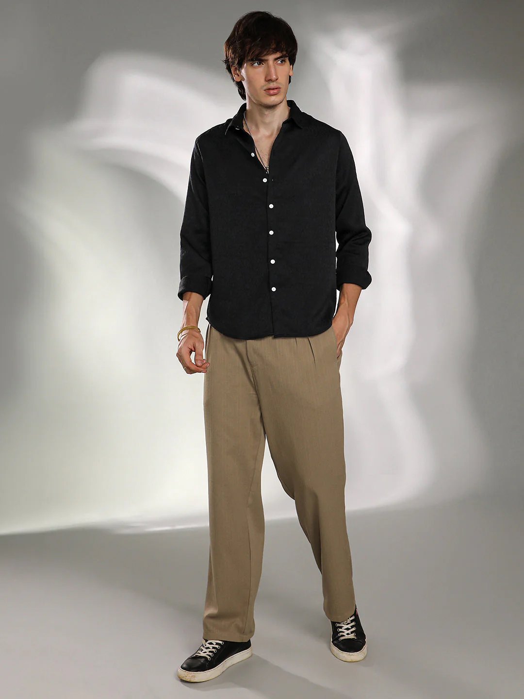 Abstract-Textured Shirt - Image 5