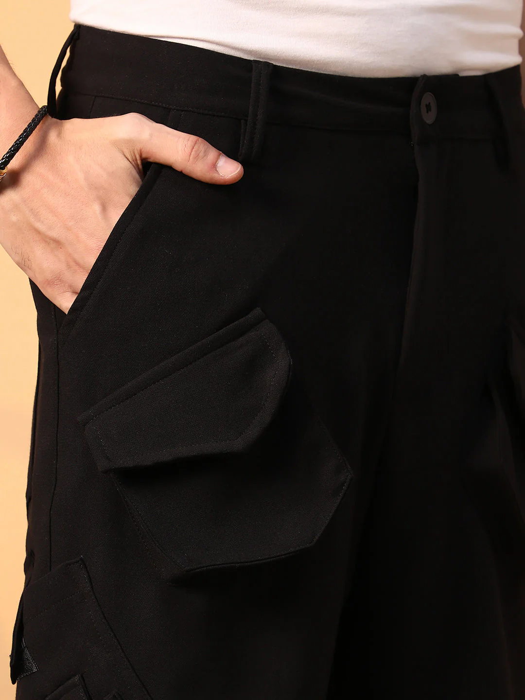 Asymmetrical Parachute Trousers - Image 7