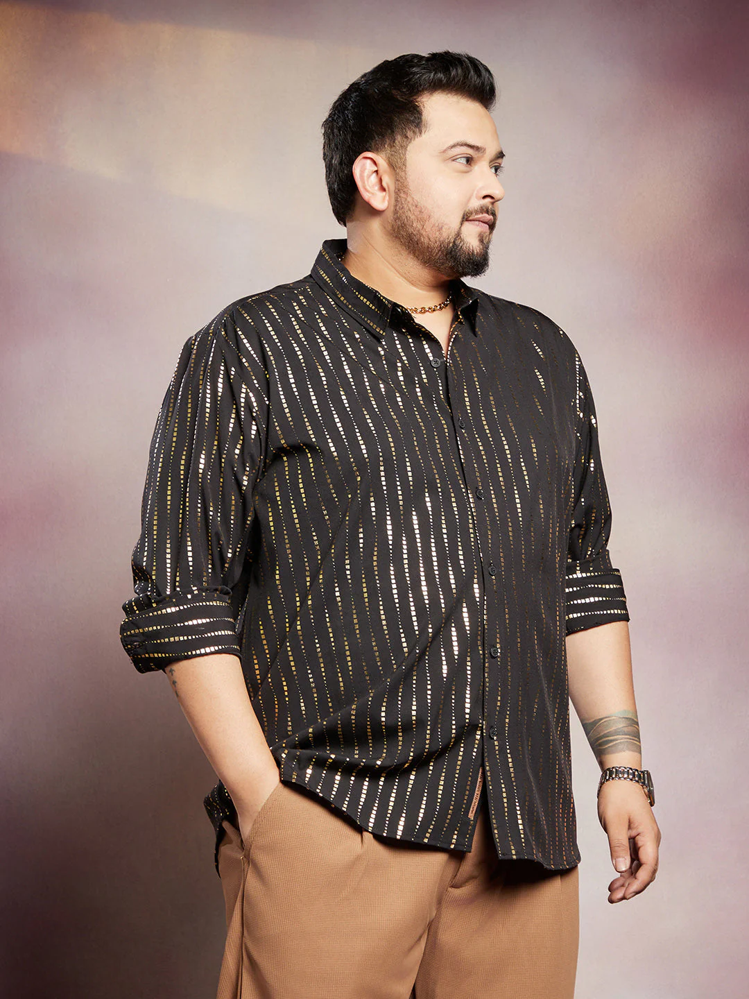 Metallic-Vined Shirt - Image 3