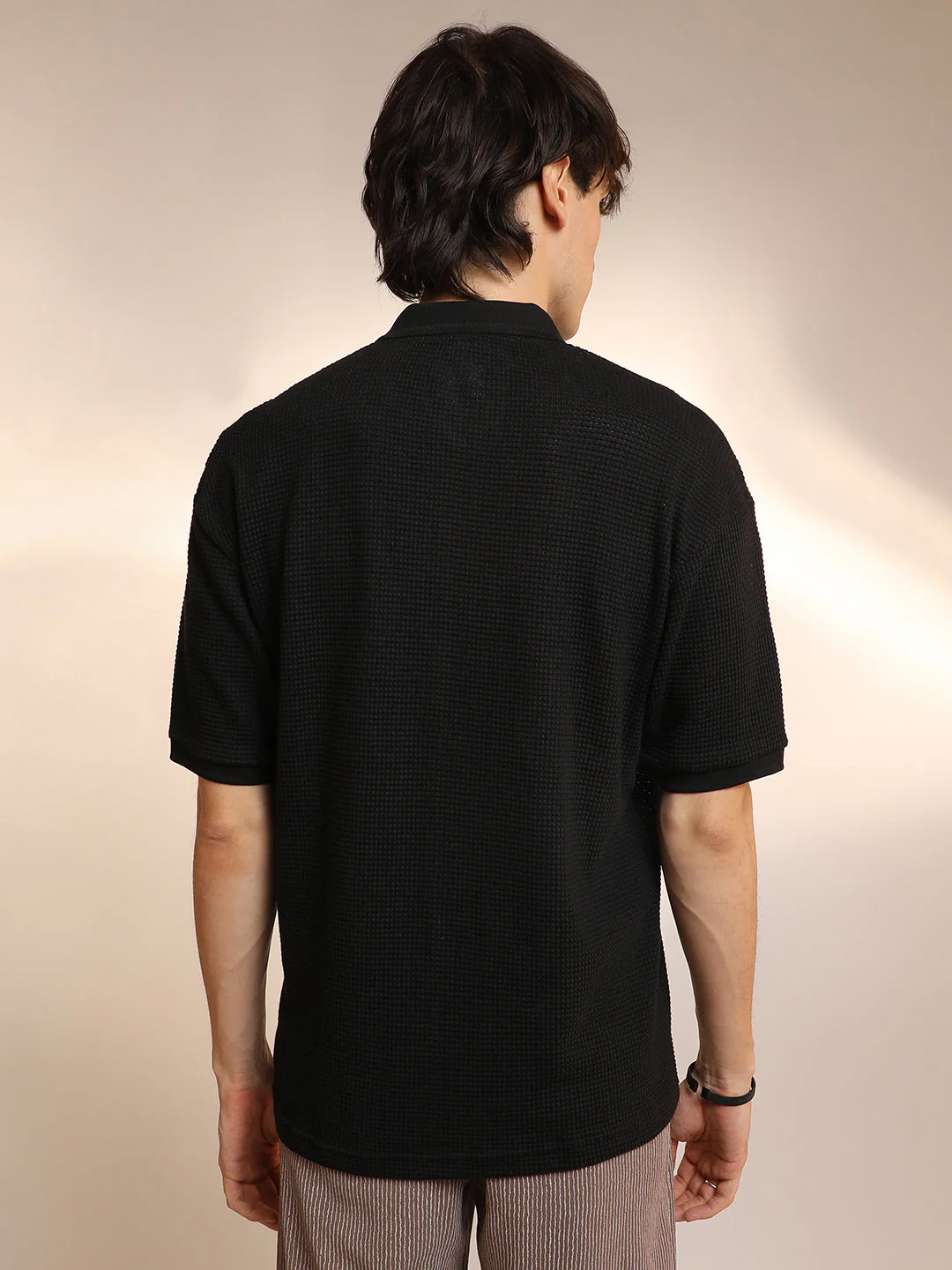 Micro-Waffle Polo T-Shirt - Image 4