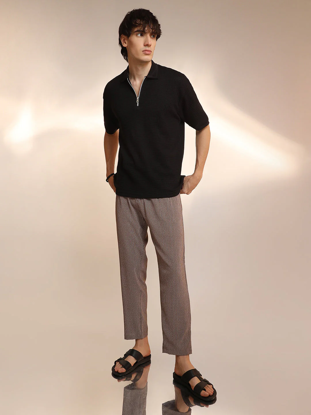 Micro-Waffle Polo T-Shirt - Image 5