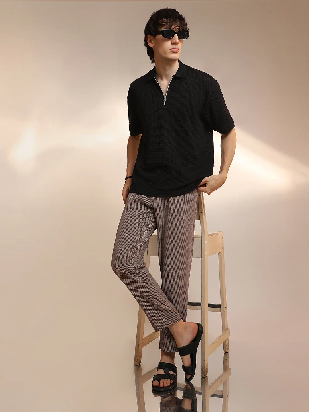 Micro-Waffle Polo T-Shirt - Image 6
