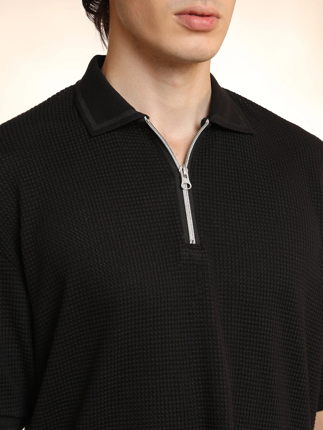 Micro-Waffle Polo T-Shirt - Image 7