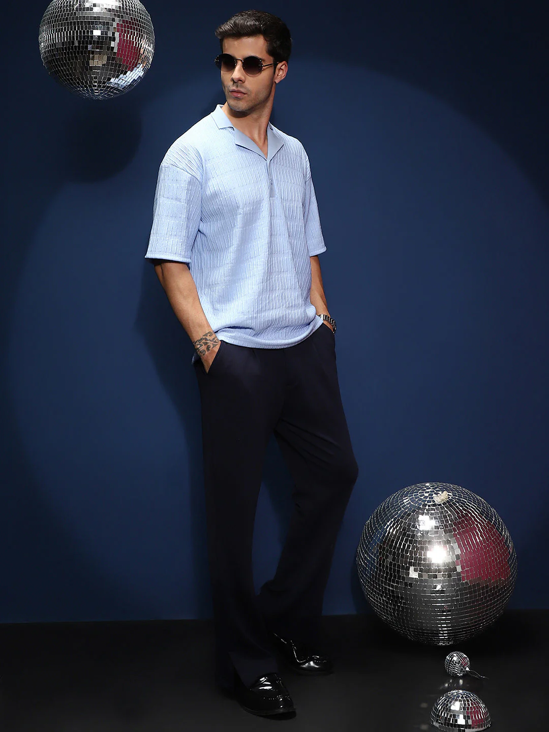 Bubble Cuban Polo T-Shirt - Image 6